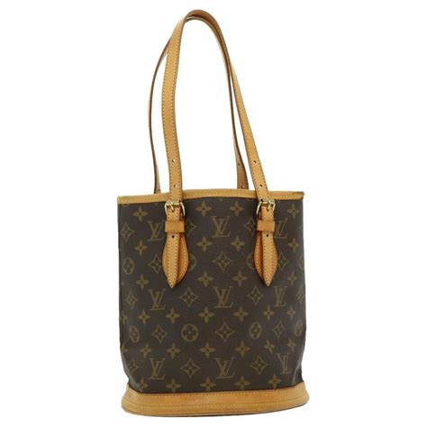 lv m42238|LOUIS VUITTON Monogram Bucket PM Shoulder Bag M42238.